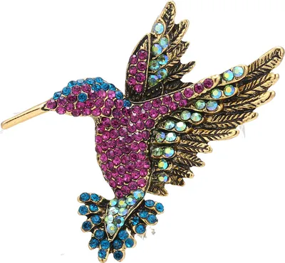 Produktbild von Kolibri Gold Brosche farbenfroh