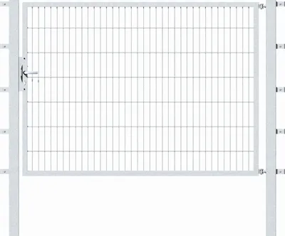 Obrázek produktu pro Alberts 647612, jednokřídlé flexibilní brány s příslušenstvím, žárově zinkované, šířka 200 cm, výška 140 cm