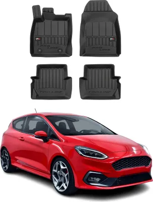 Produktbild von OMAC Gummi Fußmatten für Ford Fiesta 2017-2024 Premium TPE Automatten Schwarz 4x