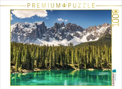 Produktbild von CALVENDO Puzzle Karersee | 1000 Teile Lege-Größe 64 × 48 cm Foto-Puzzle für glückliche Stunden