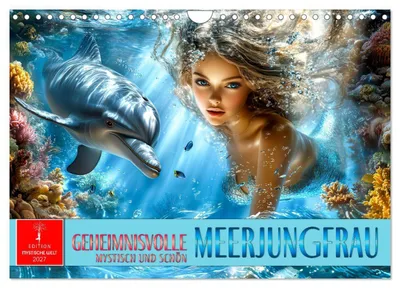 Produktbild von Geheimnisvolle Meerjungfrau (Wandkalender 2027 DIN A4 quer), CALVENDO Monatskalender