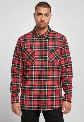 Image de Urban Classics - Chemise à carreaux Roots rouge/noir - M