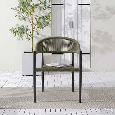 Produktbild von home24 Gartenstuhl - Aluminium / Polyrattan
