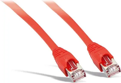 Image de Câble patch cat 6 S/FTP PIMF sans halogène rouge 15m