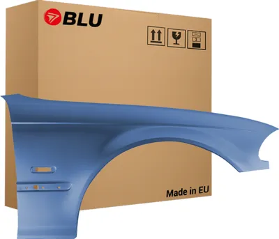 Produktbild von BLU Kotflügel Passend für BMW 3 E46 372 Rechts Blau StahlBlau | 1998-2001 | Vorderseite Vorne | Lackiert | Einbaufertig