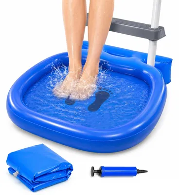 Immagine prodotto di Vaschetta gonfiabile per i piedi, ideale per la piscina, con pompa inclusa