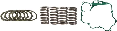 Immagine prodotto di Set frizione per Kawasaki KMX 125 B, anni di produzione 1991-2003: dischi frizione, molle frizione e guarnizione del coperchio frizione di pamoto - Nuovo