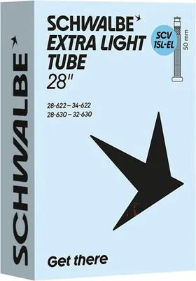Zdjęcie produktu dla Dętka Schwalbe SCV15L-EL Extra Leicht 28x0,90-1,35" 28/34-622/630 SCV sw 50 mm