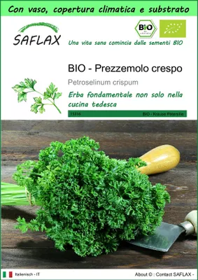 Immagine prodotto di SAFLAX Garden to go -- Prezzemolo crespo - 800 semi - Petroselinum
