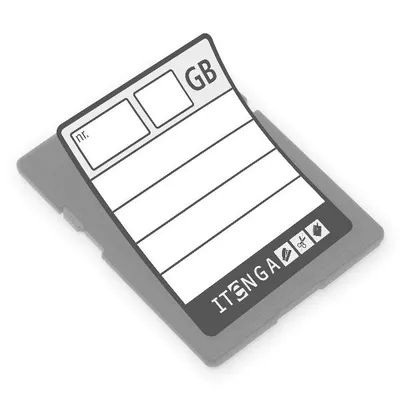 Produktbild von itenga 24 x Etikett Aufkleber für SD Speicherkarte 20x25 mm Archivierung