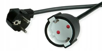 Produktbild von VALUE Verlängerungskabel Schuko 3m Schwarz 230V