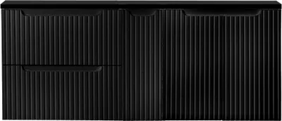 Produktbild von Doppelwaschtisch-Unterschrank 140cm, in schwarz, NEWPORT-56-BLACK