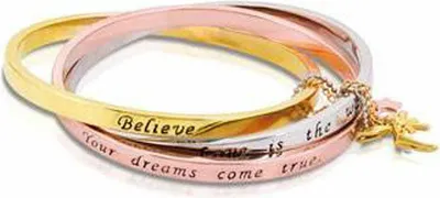 Immagine prodotto di Goebel Armreif verflochten Weiß-,Gelb-, Rotgold Couture Kingdom Tinker Bell Gold Messing vergoldet 12101041