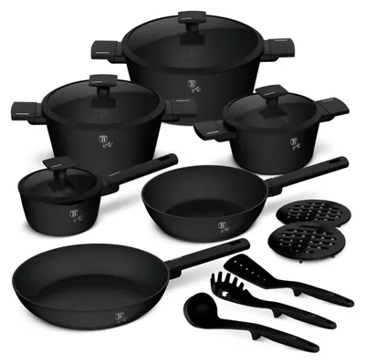 Obrázok produktu pre Sada riadu s titánovým povrchom 15 ks Matte Black Collection