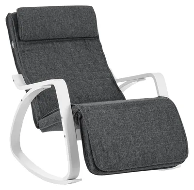 Image de Artenat Rocking chair Jaren, gris foncé