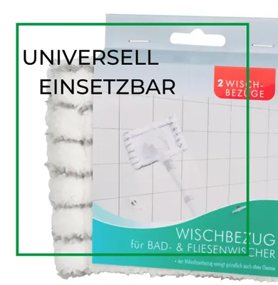 Produktbild von Novaliv Fliesenreiniger Bad Wand mit Teleskopstiel inkl. Mikrofaser Bezug Fliesenwischer Badwischer Fliesenputzer Bad