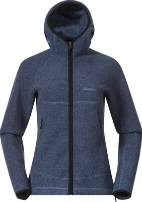 Produktbild von Bergans Vaagaa Merino Terry Midlayer Hoodie Women Granite Blue Granite Blue M