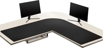 Produktbild von Mouse pad ZORESYN L-Form (140+137)x40 cm große schwarze