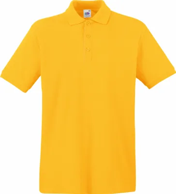 Produktbild von Fruit Of The Loom Premium Herren Polo-Shirt, Kurzarm BC1381 (3XL) (Sonnenblumengelb)