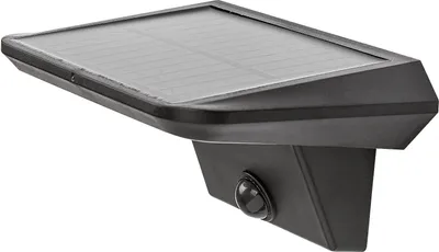 Image de Rabalux Black façade luminaire solaire à LED avec détecteur de mouvement Qesa 10W IP44 77005