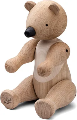 Produktbild von Kay Bojesen BÄR Holzfigur beweglicher Bär 25 cm