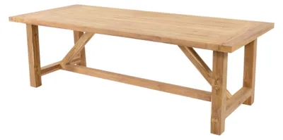Produktbild von Lesli Living Teak Rustikal-Diningtisch Castle 240x100cm