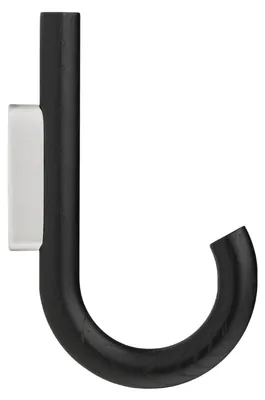 Productafbeelding van Gejst haakhouder, zwart, van eikenhout, universeel, 19 cm