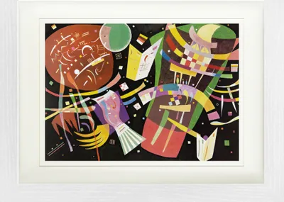 Produktbild von Wassily Kandinsky Gerahmtes Bild Mit Edlem Passepartout | Wand-Bilder | Im Bilderrahmen - Komposition X, 1939 (30 x 40 cm)