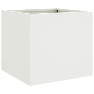 Obrázek produktu pro vidaXL květináč bílý 32x30x29 cm ocel