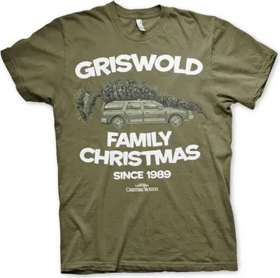 Produktbild von Griswold Family Christmas T-Shirt - Small - Olive