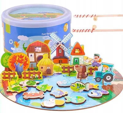 Zdjęcie produktu dla Puzzle Magnetyczne Do Łowienia Farma Zkb-904