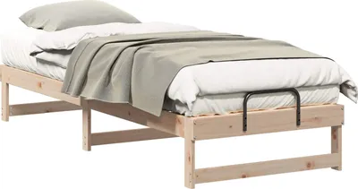 Image de Cadre de lit Marron 80 x 200 cm Pin massif