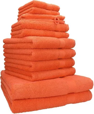 Immagine prodotto di Set di asciugamani Unyqoos® da 12 pezzi per il bagno – 100% cotone, composto da: 2 asciugamani da 70x140 cm, 4 asciugamani da 50x100 cm, 2 asciugamani da 30x50 cm, 2 asciugamani da 30x30 cm, 2 asciugamani da 16x21 cm, 470 g/m², lavabile a 60°C