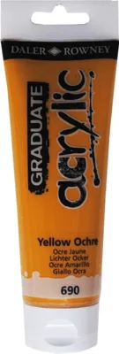 Zdjęcie produktu dla Daler Rowney Graduate Farba akrylowa Yellow Ochre 120 ml 1 szt.
