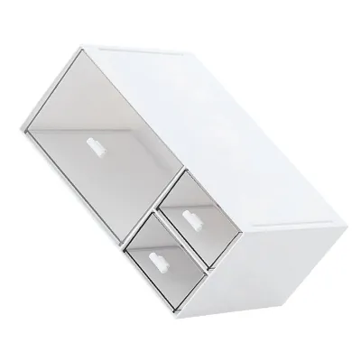 Zdjęcie produktu dla Duże szuflady organizacyjne na biurko, półka do przechowywania makijażu, szuflady do przechowywania na biurku, przezroczysty organizer szuflady na biurko, organizer szuflady na biurko, organizator biurka na materiały biurowe