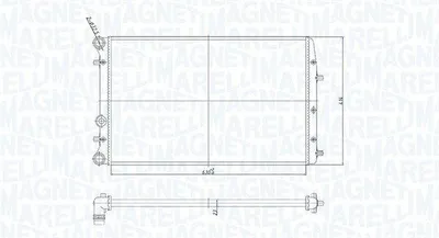 Produktbild von MAGNETI MARELLI Kühler, Motorkühlung x