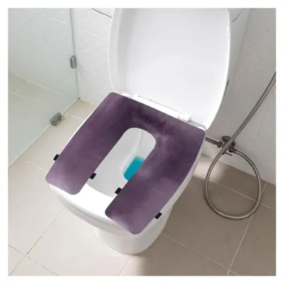 Produktbild von Sitzkissen für Toilettenstuhl, weiche Toilettenauflage, abnehmbar und waschbar für Senioren und Rehabilitation, U-Form