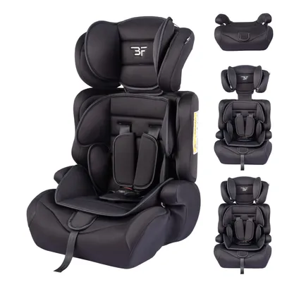 Produktbild von Bebies First Grandtour i-Size Kindersitz 76–150 cm, Gruppe 1/2/3, mitwachsend, Autositz ohne Isofix, Sitzerhöhung, Schwarz