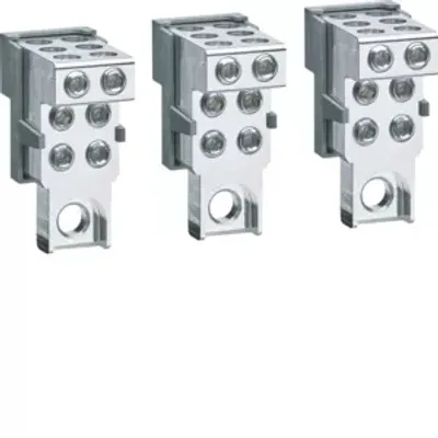 Zdjęcie produktu dla Zaciski Hager P250 natynkowe Cu/Al 3P 6x 6-35mm² HYT065H