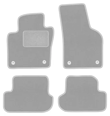 Immagine prodotto di Tappetini in moquette per Volkswagen Beetle 2012-2019 (cabrio/coupé) – set 4 pezzi, grigi, su misura – Wielganizator OSLO