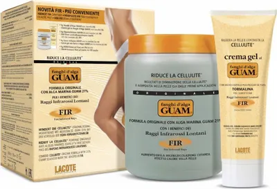 Image de GUAM Enveloppement classique à la boue d'algues FIR, 1 kg de boue + 200 ml de gel