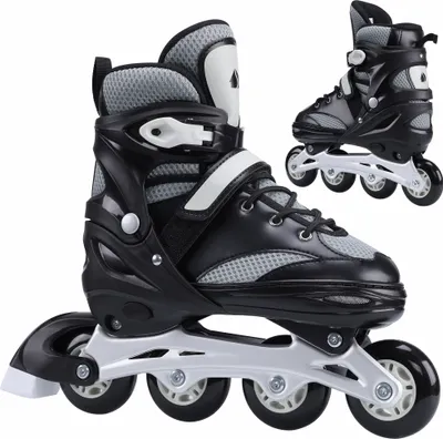 Produktbild von Navaris Inline Skates für Kinder und Erwachsene - Inliner größenverstellbar - Rollschuhe - Mit austauschbarer Bremse und Werkzeugset - Inlineskates