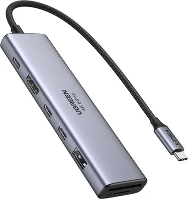 Obrázek produktu pro Ugreen REVODOK 7-IN-1 4K@60HZ HDMI DOCK, Dokovací, Dok, Šedá, SD