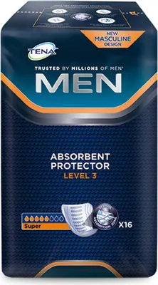 Immagine prodotto di Tena Men Active Fit Livello 3 assorbenti per incontinenza 16 pz