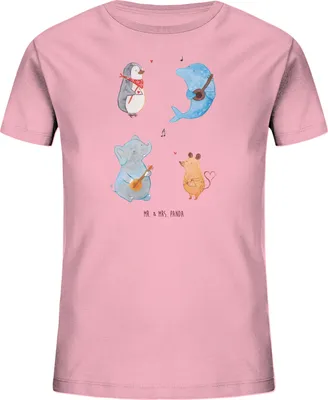 Produktbild von Mr. & Mrs. Panda Kleinkinder T-Shirt Big Band 12-14 Jahre (152/164) - Baumwolle Pink - Geschenk, Kinder, Musik, Mädchen, Maus, Elefant, Lustige Sprüche, Kindershirt, Hund