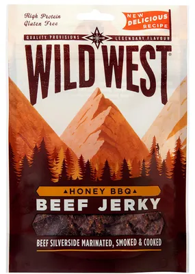 Productafbeelding van Wild West Beef Wild West Beef Jerky Honey BBQ (25 gr)