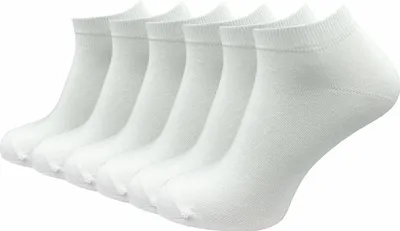 Produktbild von Gawilo Sneaker Socken 100% Baumwolle | Beste Qualität, Perfekte Passform | Herren (6 Paar), Weiss / 43 - 46