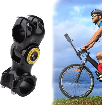 Image de Adaptateur de fixation de caméra pour guidon de moto et de vélo (noir)