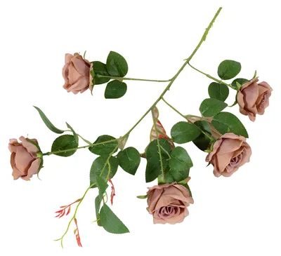 Produktbild von Künstliche Rosen für Blumenarrangements, künstlicher Seidenrosenstrauß mit 5 Blütenköpfen für Partys, Hochzeiten, Tischdekorationen für Zuhause