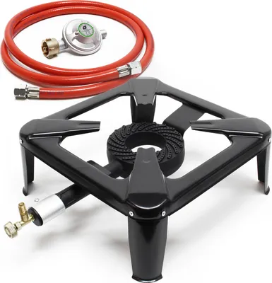 Obrázok produktu pre Wiltec kempingový set s plynovým varičom, plynovou hadicou a regulátorom tlaku 50 mbar pre Nemecko Outdoor kempingový plynový set